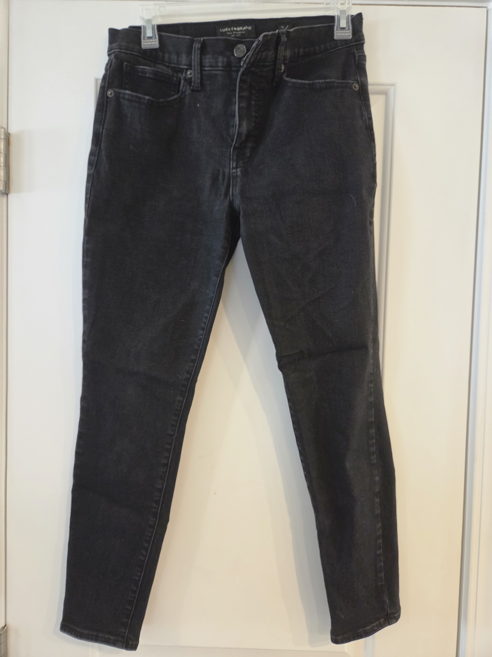 Lucky Brand Mid Rise Skinny Ankle Ava Black Jeans